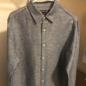 Michael Kors Slim-Fit Denim Shirt